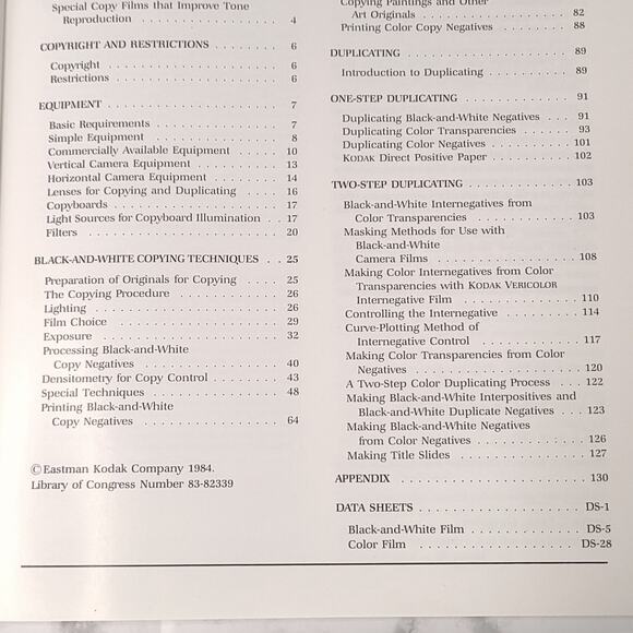 Kodak M-1 Book Copying and Duplicating In Black and White and Color Softcover - Picture 5 of 5